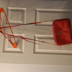 Micheal Kors Red Leather crossbody